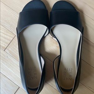 Naturalizer flat sandals, black 8 1/2